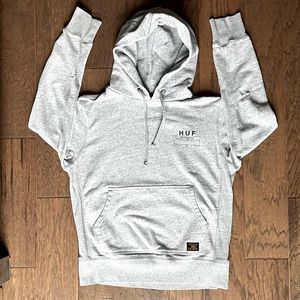 Light Grey Men’s Huf Hoodie, Size Small